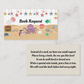 Buchanfrage unter Meer Begleitkarte (Vorne/Hinten)