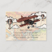 Buchanfrage | Vintage Babydusche Begleitkarte (Vorderseite)