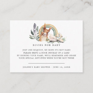 Buchanfrage   Waldtiere Begleitkarte