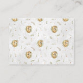 Buchanfrage | Woodland Forest Fox Babydusche Begleitkarte (Rückseite)