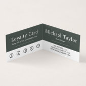 Buchanzeige, Book Store - Details Loyalität Visitenkarten (Innenseite)