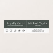 Buchanzeige, Book Store - Details Loyalität Visitenkarten (Innenseite Aufgefaltet)