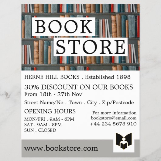 Buchanzeige, Buchspeicherwerbung Flyer (Vorne)