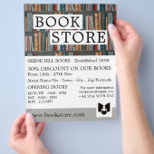 Buchanzeige, Buchspeicherwerbung Flyer (Hand)