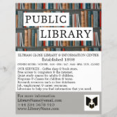 Buchanzeige, Flyer für Bibliothekswerbung (Vorne)