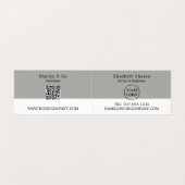 Buchanzeige, Herausgeber, Buchsignierung des Autor Visitenkarten (Innenseite Aufgefaltet)