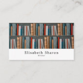 Buchanzeige, Schriftsteller Visitenkarte (Vorderseite)