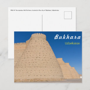 Buchara, Usbekistan -  Mauer der Festung Ark Postkarte