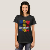 Bucharest Bucuresti Romania National Pride Patriot T-Shirt (Vorne ganz)
