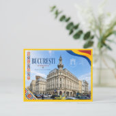 Bucharest Grand Hotel Continental Postkarte (Stehend Vorderseite)