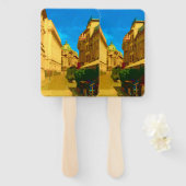 Bucharest Pallace Digital Painting Art Print Fächer (Vorne und Hinten)