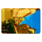 Bucharest Pallace Digital Painting Art Print Magnet (Horizontal)