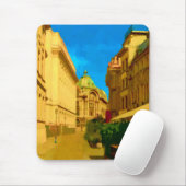Bucharest Pallace Digital Painting Art Print Mousepad (Mit Mouse)