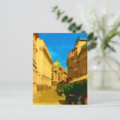 Bucharest Pallace Digital Painting Art Print Postkarte (Stehend Vorderseite)