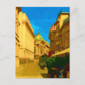 Bucharest Pallace Digital Painting Art Print Postkarte (Vorderseite)