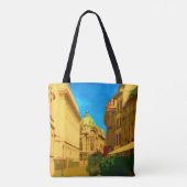 Bucharest Pallace Digital Painting Art Print Tasche (Rückseite)