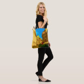 Bucharest Pallace Digital Painting Art Print Tasche (Am Model)