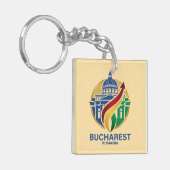 Bucharest Romania Eastern European Schlüsselanhänger (Vorderseite links)