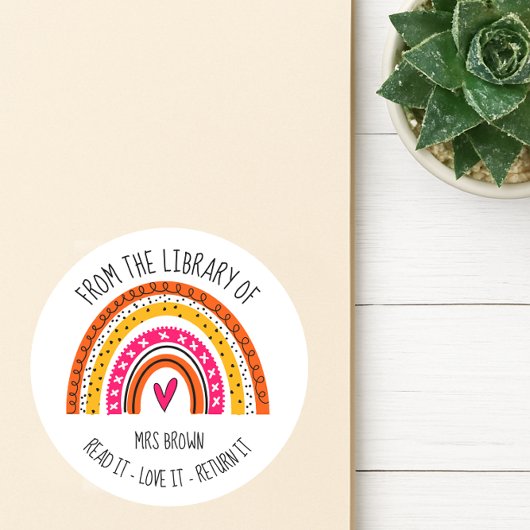 Buchaufkleber, Aufkleber für benutzerdefinierte Le