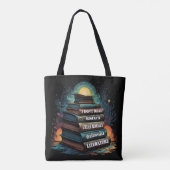 Buchauswahl Humor Tasche (Rückseite)