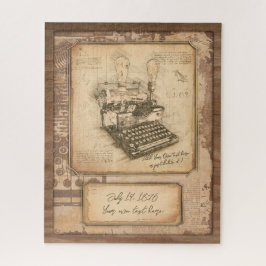 Buchautor / Autor / Herausgeber. Vintages Kunstges Puzzle