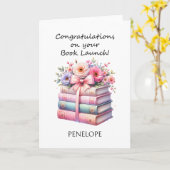 Buchautor Karte (Gelbe Blume)