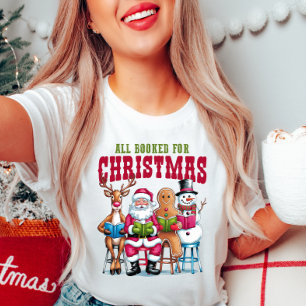 Buchbares Weihnachtsbuchklub-Shirt T-Shirt