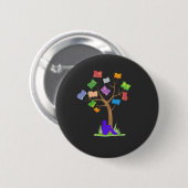Buchbaum - Bibliothek Button (Vorne & Hinten)