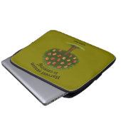 Buchbaum „Erntezeit“ Laptopschutzhülle (Vorne Knopf)