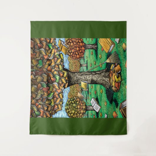 Buchbaumband Wandteppich (Vorderseite)