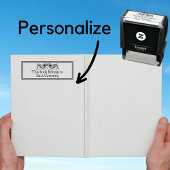 Buchbesitzer Print Buchzeichen Bücher Liebhaber Bu Permastempel