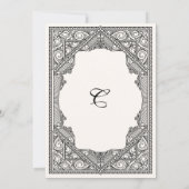 Buchbibliothek Vintag Geburtstag Einladung (Rückseite)