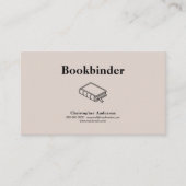 Buchbinder Visitenkarte (Vorderseite)
