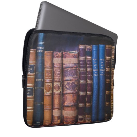 Buchbinderbücher für antike Werke Laptopschutzhülle (Vorne Rechts)