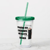 Buchbrecher - isolierter Cup Acryltrinkbecher (Rückseite)