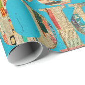 Buchbuch Wrapper Paper Geschenkpapier (Rolleneckpunkt)