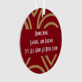 Buchclub / Buchgruppe - Alles Gute Moderne Rot Ornament (Vorderseite)