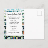 Buchclub Einladung Postkarte (Rückseite)