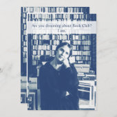 Buchclub Funny Custom Einladung (Vorne/Hinten)