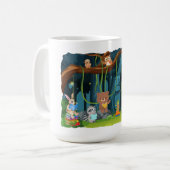 Buchclub für Waldtiere Kaffeetasse (Vorderseite Links)