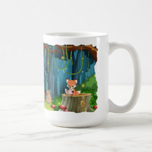 Buchclub für Waldtiere Kaffeetasse