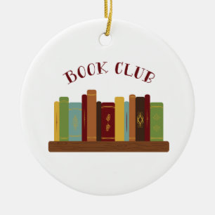 Buchclub Keramik Ornament