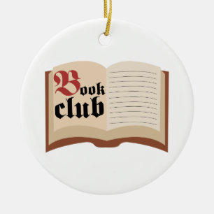 Buchclub Keramik Ornament