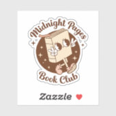 Buchclub midnight pages aufkleber (Blatt)