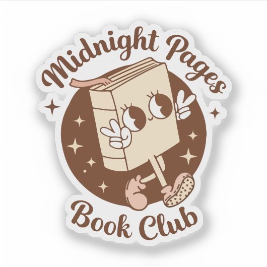 Buchclub midnight pages aufkleber (Vorderseite)