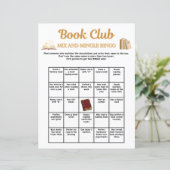 Buchclub-Mix-and-Mingle-Bingo (Stehend Vorderseite)