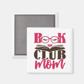 Buchclub-Mutter Magnet (Vorderseite/Rückseite)