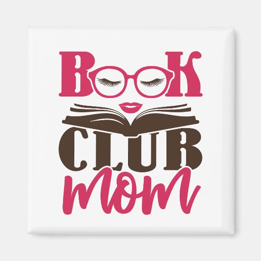 Buchclub-Mutter Magnet (Vorne)