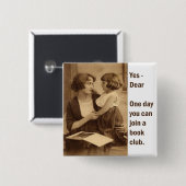 Buchclub Mutter und Tochter Button (Vorne & Hinten)