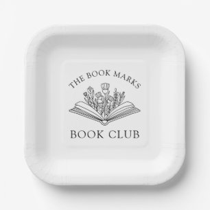 Buchclub Name Personalisiert Pappteller